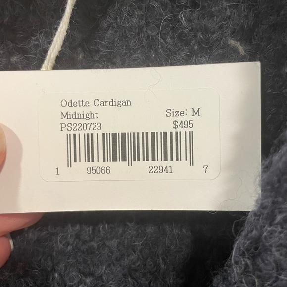 ULLA JOHNSON NWT Odette Cardigan Midnight Size M - Picture 8 of 9